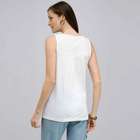 Embroidered Boat Neck Top., , small