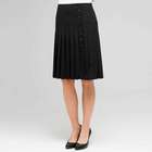 Side Button Pleated Skirt, , small