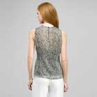 Sleeveless Pleated Top., , small