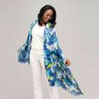 Floral Luxe Scarf, , small