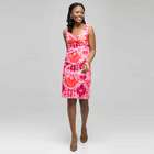 Mixed Floral Color Twist Front Dress, , small
