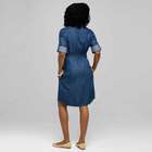 Belted Shirt Dress, , small